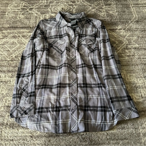 NWT Torrid Plaid Button Down Shirts Flannels 1X - Picture 6 of 9